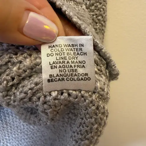 NWT La Miel Soft Gray Knit Oversized Sweater V