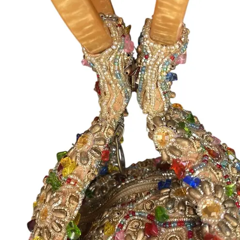 Sand Blossom Wristlet Bag Retailed for 98.00 Gold