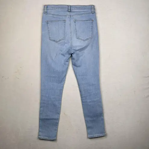 Veronica Beard Jeans Womens 28 Light Wash Debbie 10 Inch Skinny Button Fly USA