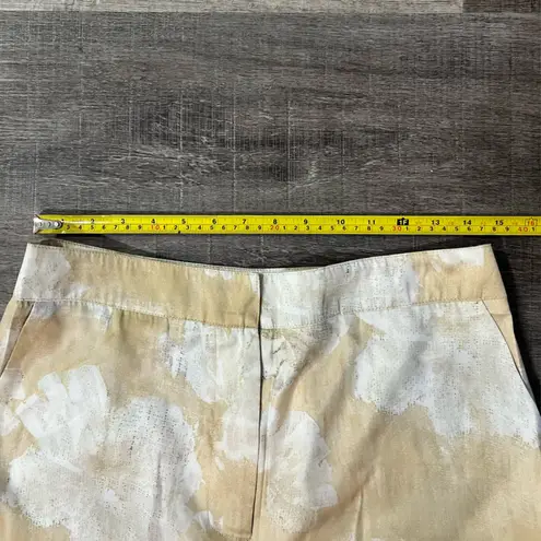 COMMENSE Romance Floral Printed Straight Pants White Size L