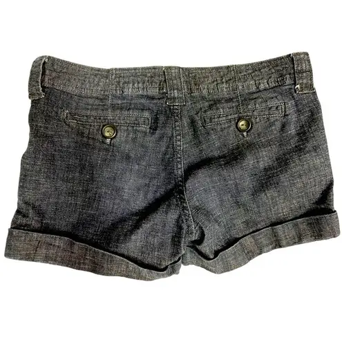 Sneak Peek Cuffed Stretch Mid Rise Denim Shorts Size M Blue Size M