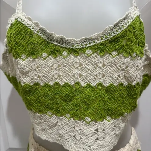 Rebellion Crochet 2 Piece Shorts & Top Size Large