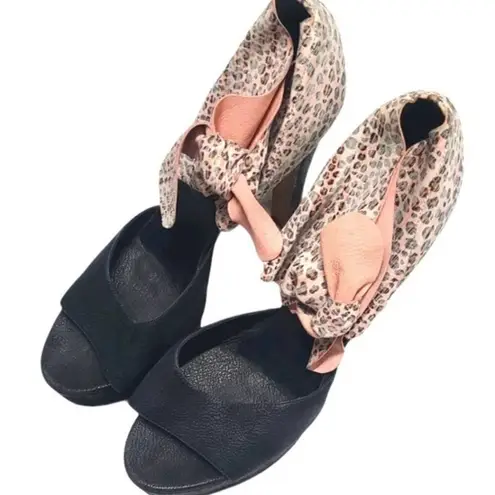 Michael Perry High Heel Cheetah Print Leather 10 Pink