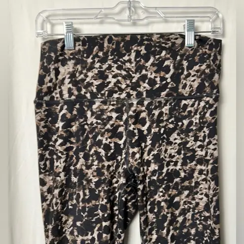 RBX Black and Tan Patterned High Waisted Leggings Size Large