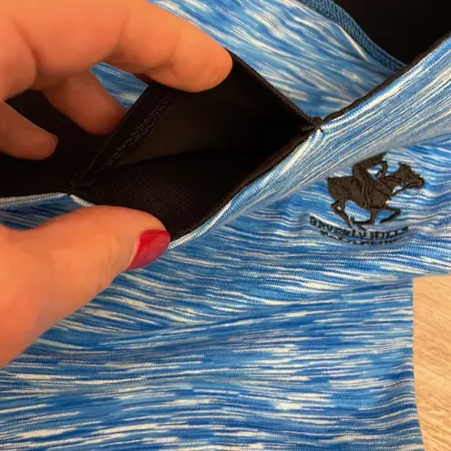 Beverly Hills Polo Club EUC Heather Blue & White Long Leggings Size XL