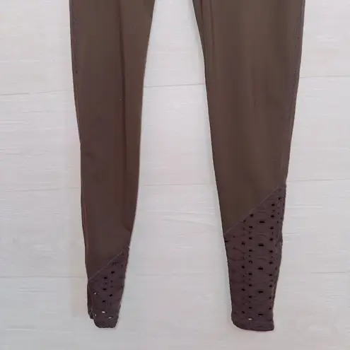 Mono B Women's Chocolate Brown High Rise 28'' Inseam Athletic leggings Size M