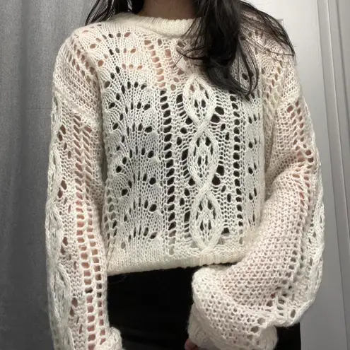 The Moon  And Madison Crochet Sweater