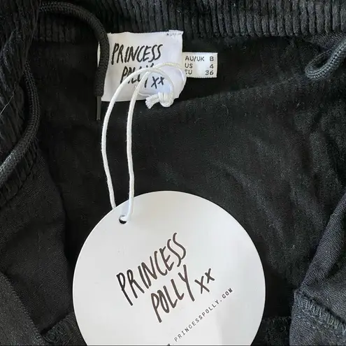 Princess Polly  Clarke Cropped Jacket in Black Size 4