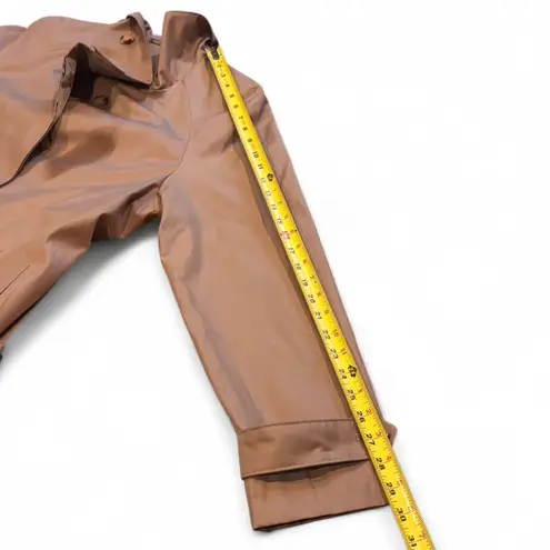 Lauren Ralph Lauren Khaki Stand Collar Trench Coat Tan Size L