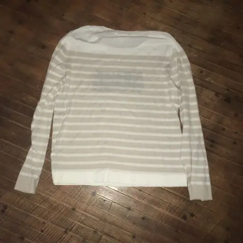 J Crew Aloha stripe lightweight nautical sweater Tan Size XL