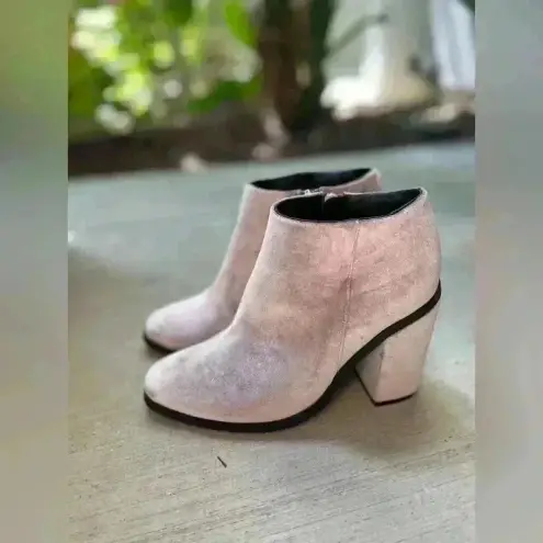 Sol Sana Sol‎ Sana Taupe/Silver Velvet Booties Size EU 38