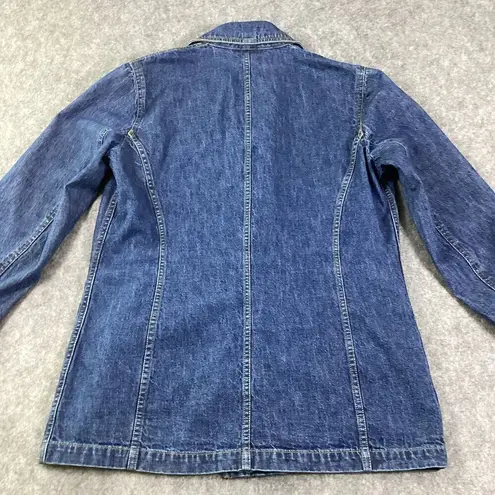 Liz Claiborne 1990’s  Denim Chore Three Pocket Jean Jacket Women's Small