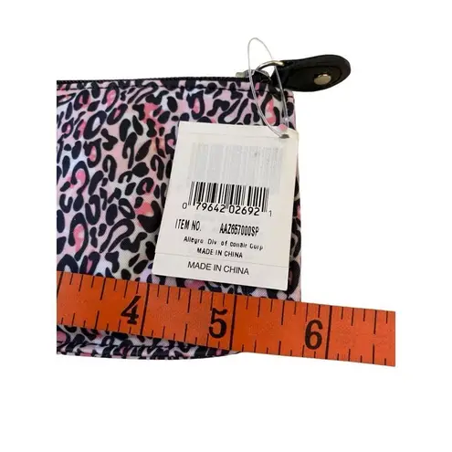 Leopard Print Mini Purse Pencil Case Pouch Makeup Cosmetic Bag Travel Pink