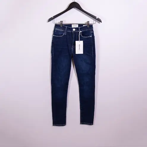 NEW Frame Le High Skinny Crop Cotton Stretch Denim Jeans Sanctuary Wash 27