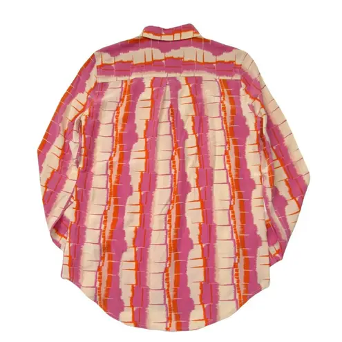 Equipment NWT Essential in Red Violet Abstract Print Silk Button Down Shirt XS
