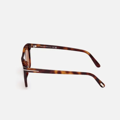 Tom Ford ASLAN FT1175 53E Blonde Havana/Brown Square Sunglasses