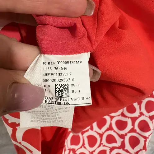 Boden Women’s Skirt US size 10 Abstract Art Deco Preppy Orange Size M