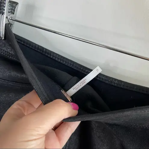 Free People  black vegan‎ leather never let you go leggings pants size 12