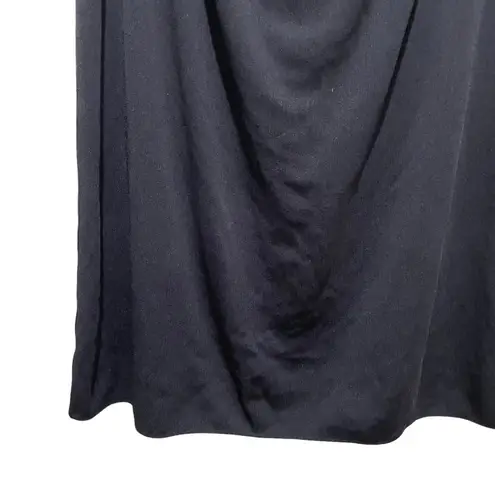 Misook Acrylic Pencil Skirt Knee Length Black Size Large