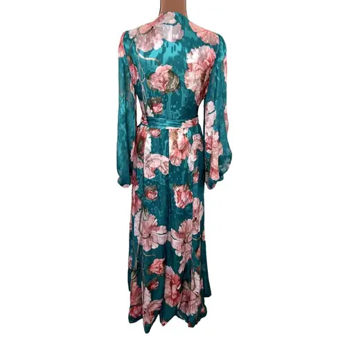 Hutch Lindie V-Neck Textured Wrap Dress NWT Size Small