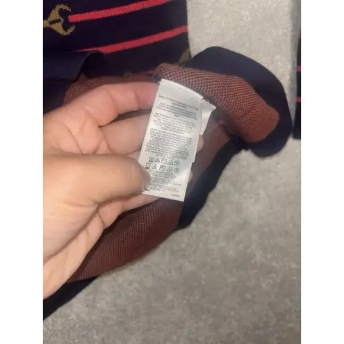 Brooks Brothers womens Large brooks brother horse bit equestrian sweater cotton navy