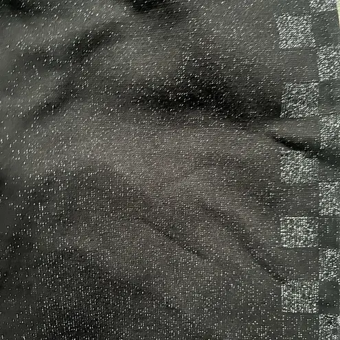 PINK - Victoria's Secret Victoria’s Secret Pink Active Black Silver Checkered High waist Leggings Size M