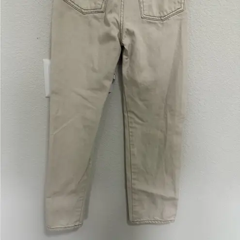 Reformation  Cowboy High Rise Straight Jeans in Almond Cream size 24