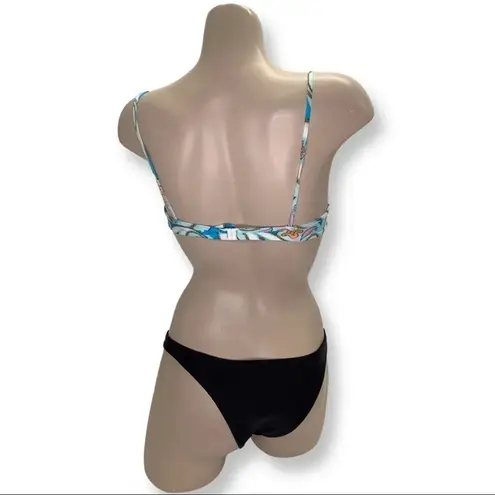 Recco brazilian floral print bikini set NWT Blue