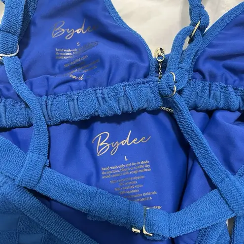 Bydee Prague Bikini Top Small / Thasos Bottom Large Cobalto Blue Swim Set