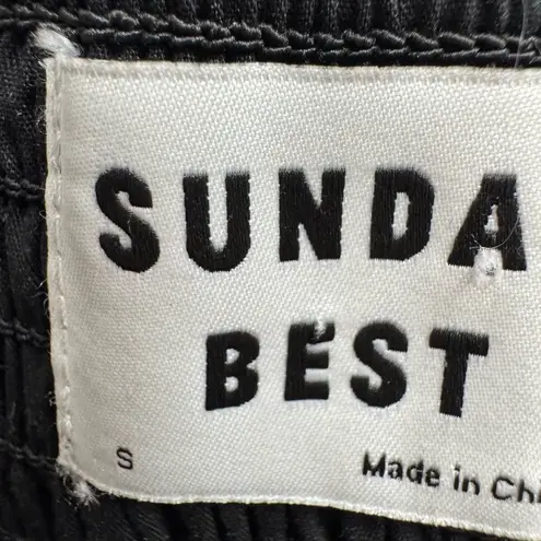 Aritzia Sunday Best Martine Crop Top Black