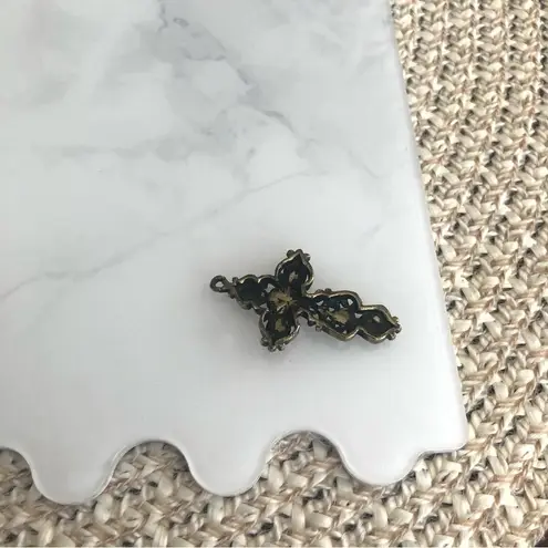 Vintage Stone Cross Pendant
