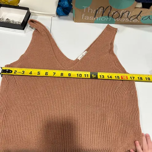 Gentle Fawn Lisette Knit Tank Top Canyon Clay VNeck Womens Large Layering