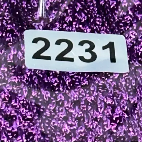 Du Coeur Et Company Aspen Vintage Size S Purple Green White Colorblock Sweater