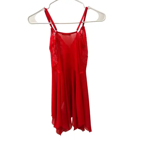 Avidlove  Lingerie Red Lace Split Front Teddie Size Women's XS