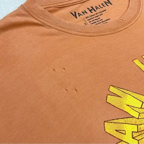 Van Halen Orange Diver Down Live 1982 Concert Shirt Medium