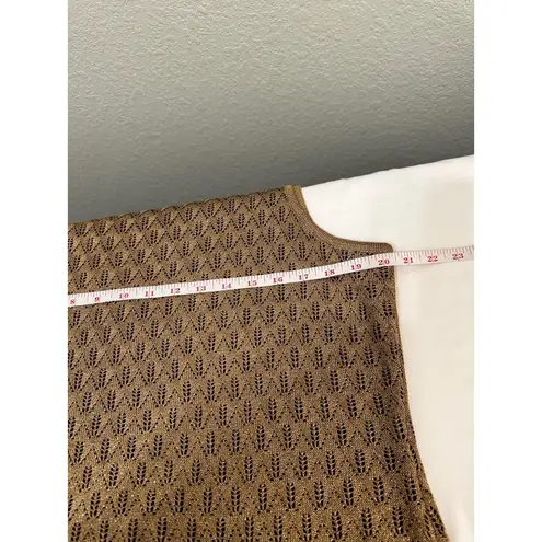 St. John Collection Shell & Skirt Santana Knit Wool Blend Classic Black & Gold L