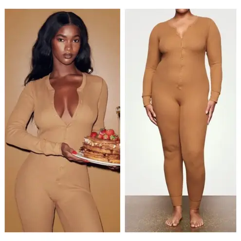 SKIMS Waffle One-Piece Jumpsuit Size 2X