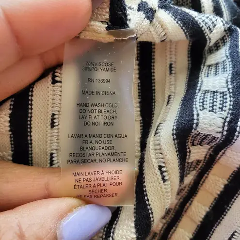 Sioni Woman's Striped Sweater Dress XL