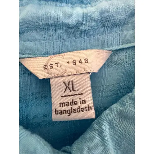 EST. 1946 Light Blue Textured Rayon Shirt – Size XLL