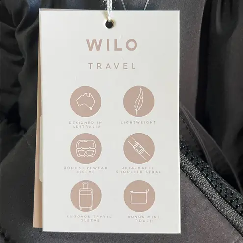 Wilo The Label | Black Weekender Tote Set w/Crossbody Strap & Eye Glass Case