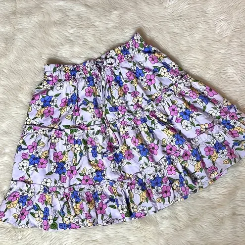 Listicle 🔥 3/$30 Lilac Floral Boho Skirt