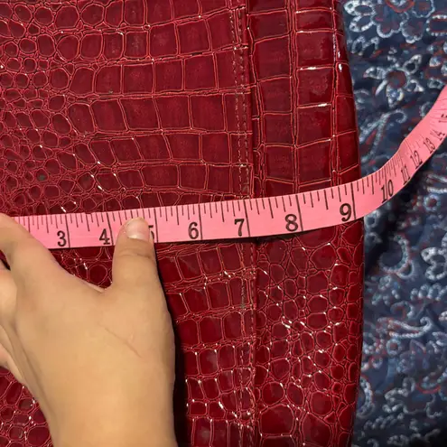 Kathy Van Zeeland Croco PVC Designer Handbag Carry On Luggage