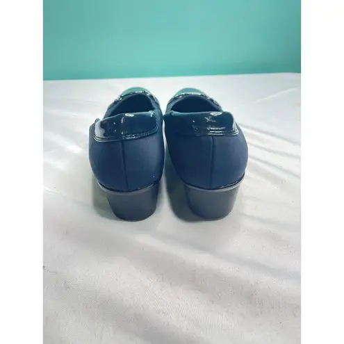 Dressbarn Patent Leather Flats with Buckle Accent S