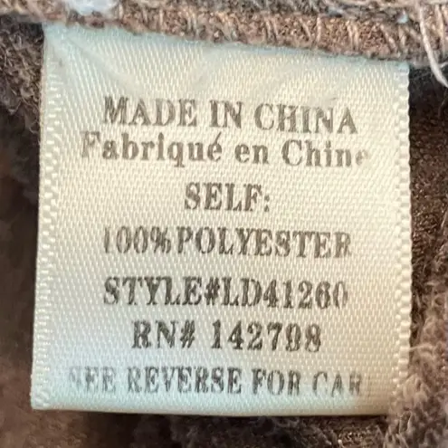 The Impeccable Pig Faux Suede Tan Long Sleeve Evening Dress Criss Cross Sleeve