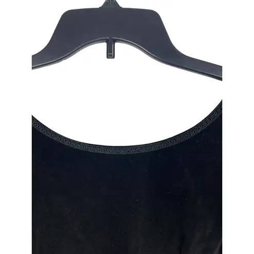 Misty Lane 80s Velvet Floral Dress 7/8 Black Blue Union Made Cosplay Renaissance Size undefined