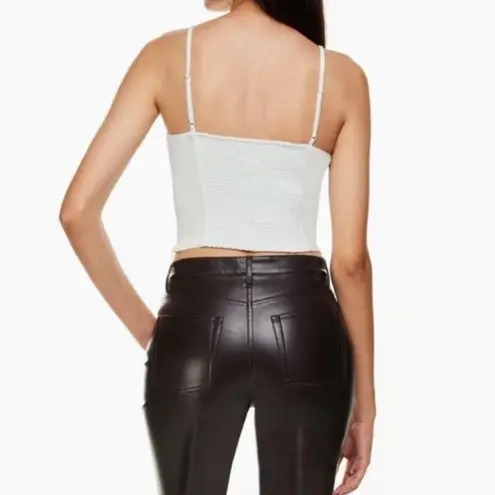 Wilfred Aritzia Basel Bustier Crop Camisole Tank Top White Small $68