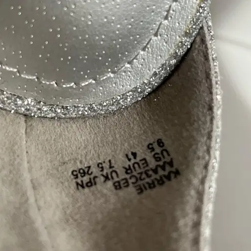 Dream Paris Dream Pairs Karrie Silver Sparkle Stiletto High Heels Size 9.5