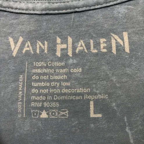 Van Halen World Tour 1984 Rock Band Mineral Wash T-Shirt Size Large