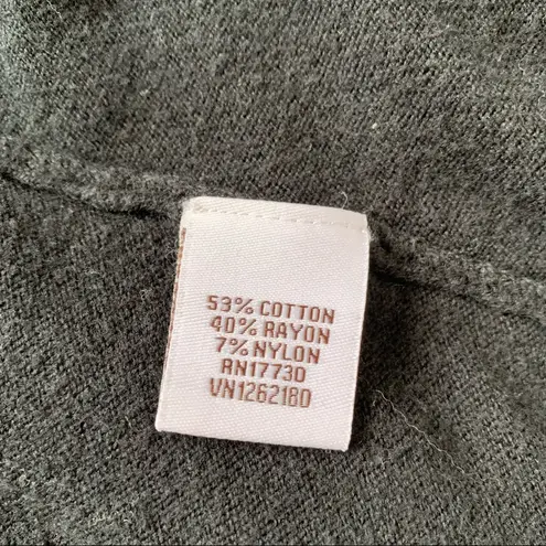 Liz Lange Black Maternity Open Front Belted Cardigan, S