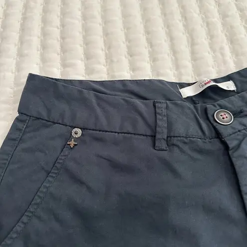 Surf Style Resort Blue Casual Short Shorts Sz S Small Cotton Blend